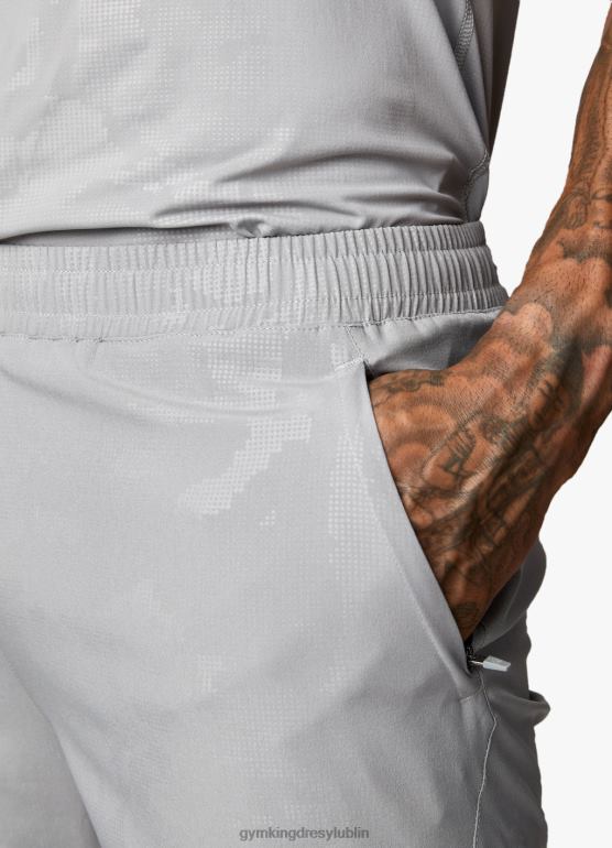 Gym King mężczyźni wytłoczony krótki kamuflaż 5'' TBB0Z105 odzież mętny szary
