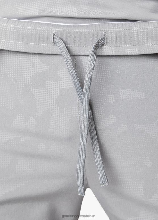 Gym King mężczyźni wytłoczony krótki kamuflaż 5'' TBB0Z105 odzież mętny szary