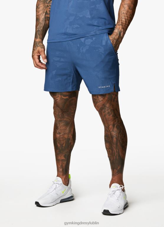 Gym King mężczyźni wytłoczony krótki kamuflaż 5'' TBB0Z106 odzież błękit księżyca