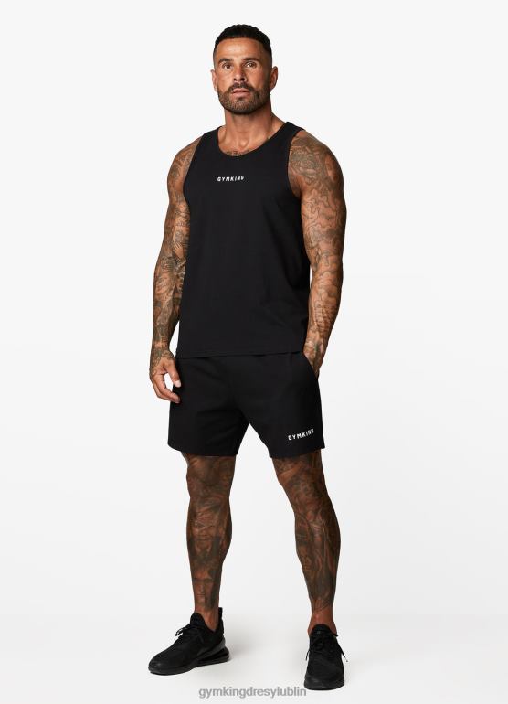 Gym King mężczyźni kamizelka działu szkoleniowego TBB0Z182 odzież czarny biały