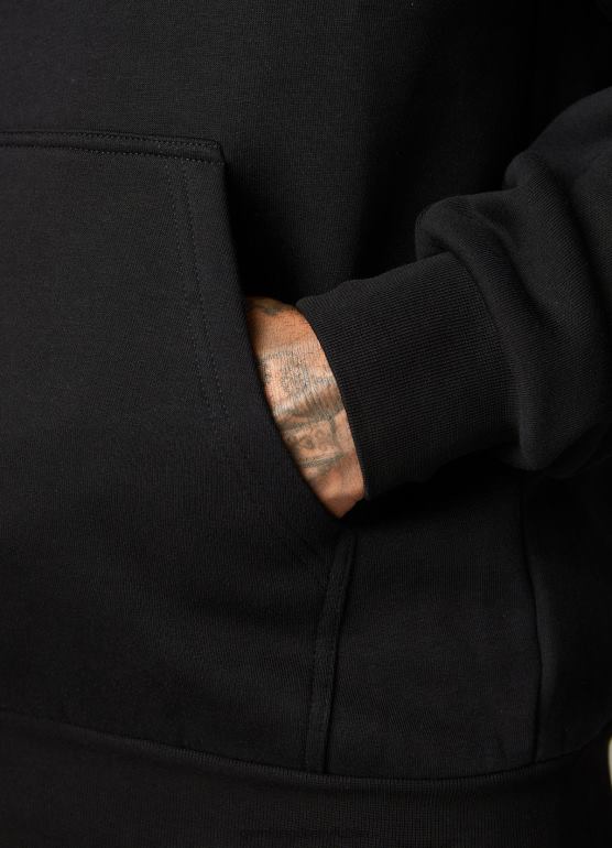 Gym King mężczyźni kaptur działu szkoleniowego TBB0Z186 odzież Czarny czerwony