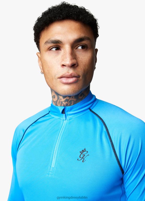 Gym King mężczyźni motywuj lejek w paski TBB0Z187 odzież francuski niebieski