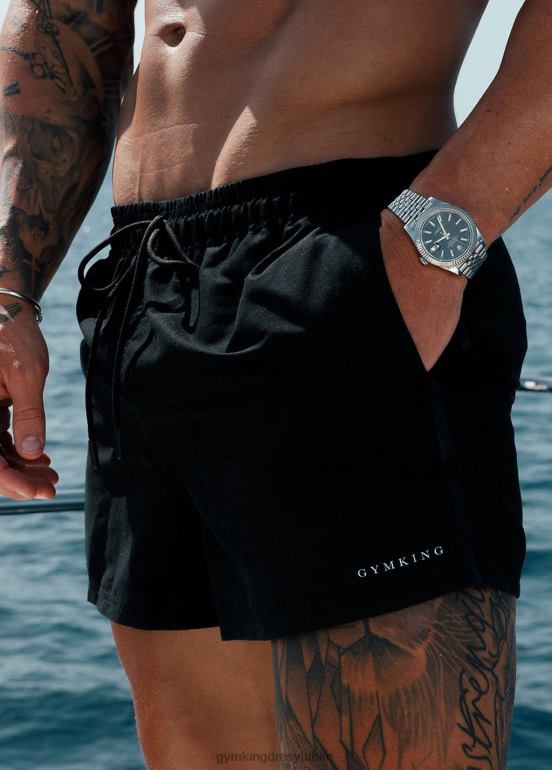 Gym King mężczyźni spodenki do pływania liniowe 4'' TBB0Z160 odzież czarny