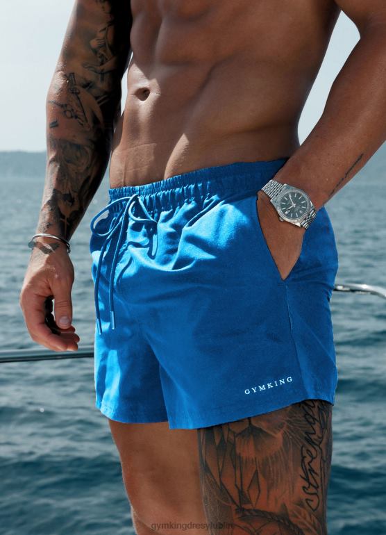 Gym King mężczyźni spodenki do pływania liniowe 4'' TBB0Z162 odzież kobaltowy błękit