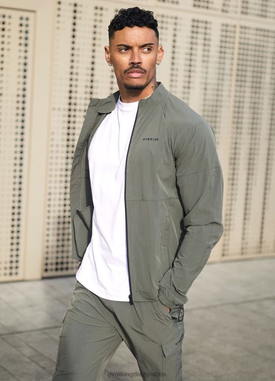 Gym King mężczyźni Użytkowy tkany bombowiec TBB0Z260 odzież Oliwa