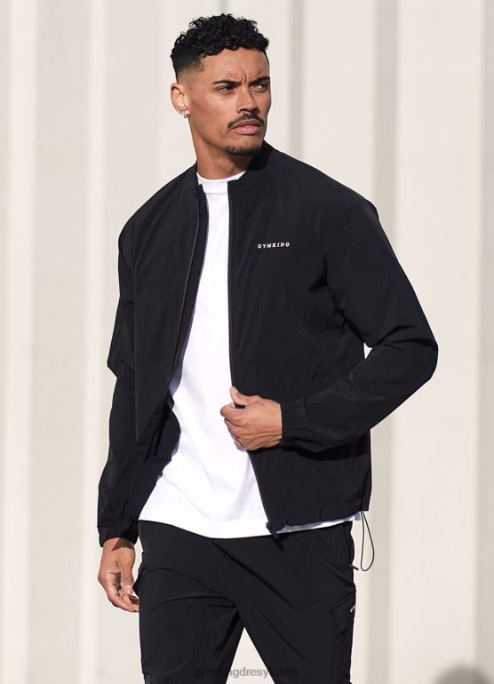 Gym King mężczyźni Użytkowy tkany bombowiec TBB0Z261 odzież czarny