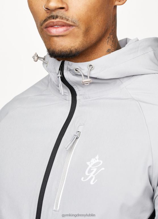 Gym King mężczyźni kaptur uderzeniowy fz TBB0Z268 odzież cień szary/czarny