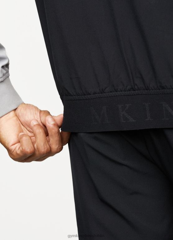 Gym King mężczyźni kaptur uderzeniowy fz TBB0Z268 odzież cień szary/czarny