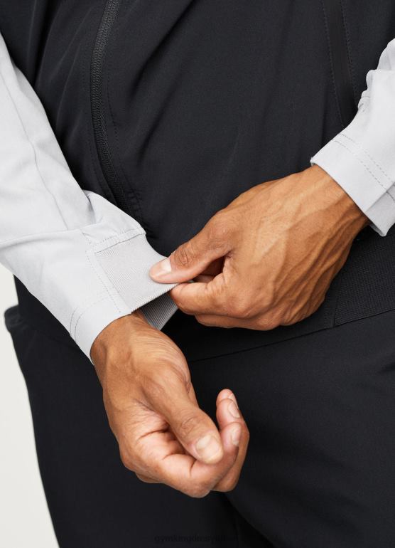 Gym King mężczyźni kaptur uderzeniowy fz TBB0Z268 odzież cień szary/czarny