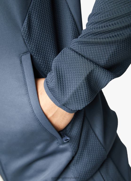 Gym King mężczyźni kaptur z panelem wspinaczkowym TBB0Z266 odzież Głęboki błękit