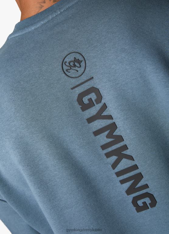 Gym King mężczyźni dres Aventusa TBB0Z237 odzież burzowy błękit