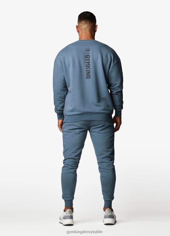 Gym King mężczyźni dres Aventusa TBB0Z237 odzież burzowy błękit