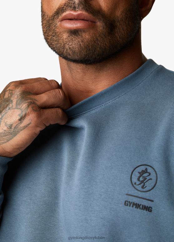 Gym King mężczyźni dres Aventusa TBB0Z237 odzież burzowy błękit