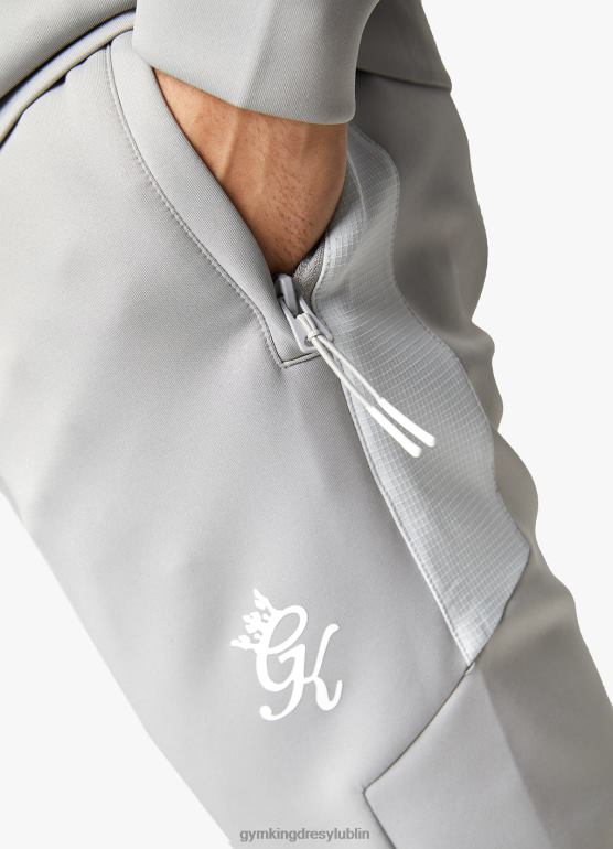 Gym King mężczyźni dres ripstopowy TBB0Z258 odzież cień szary