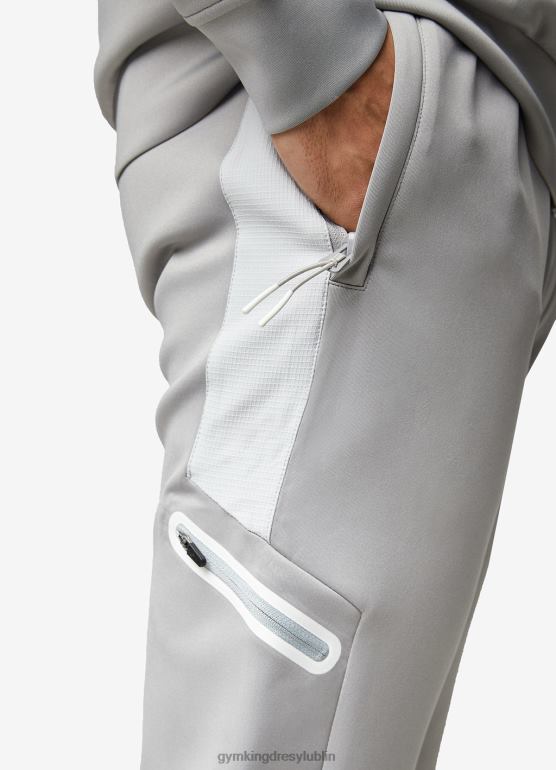 Gym King mężczyźni dres ripstopowy TBB0Z258 odzież cień szary