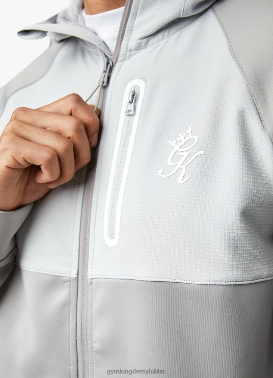 Gym King mężczyźni dres ripstopowy TBB0Z258 odzież cień szary