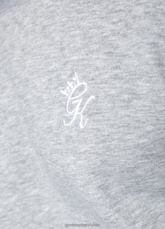 Gym King mężczyźni podstawowy dres załogi TBB0Z241 odzież szary melanż